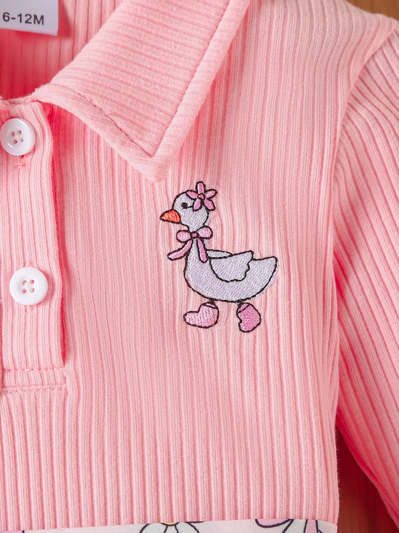 Children's Embroidered Ribbed Polo Shirt & Pleated Skirt Set - PBNJ FASHIONS