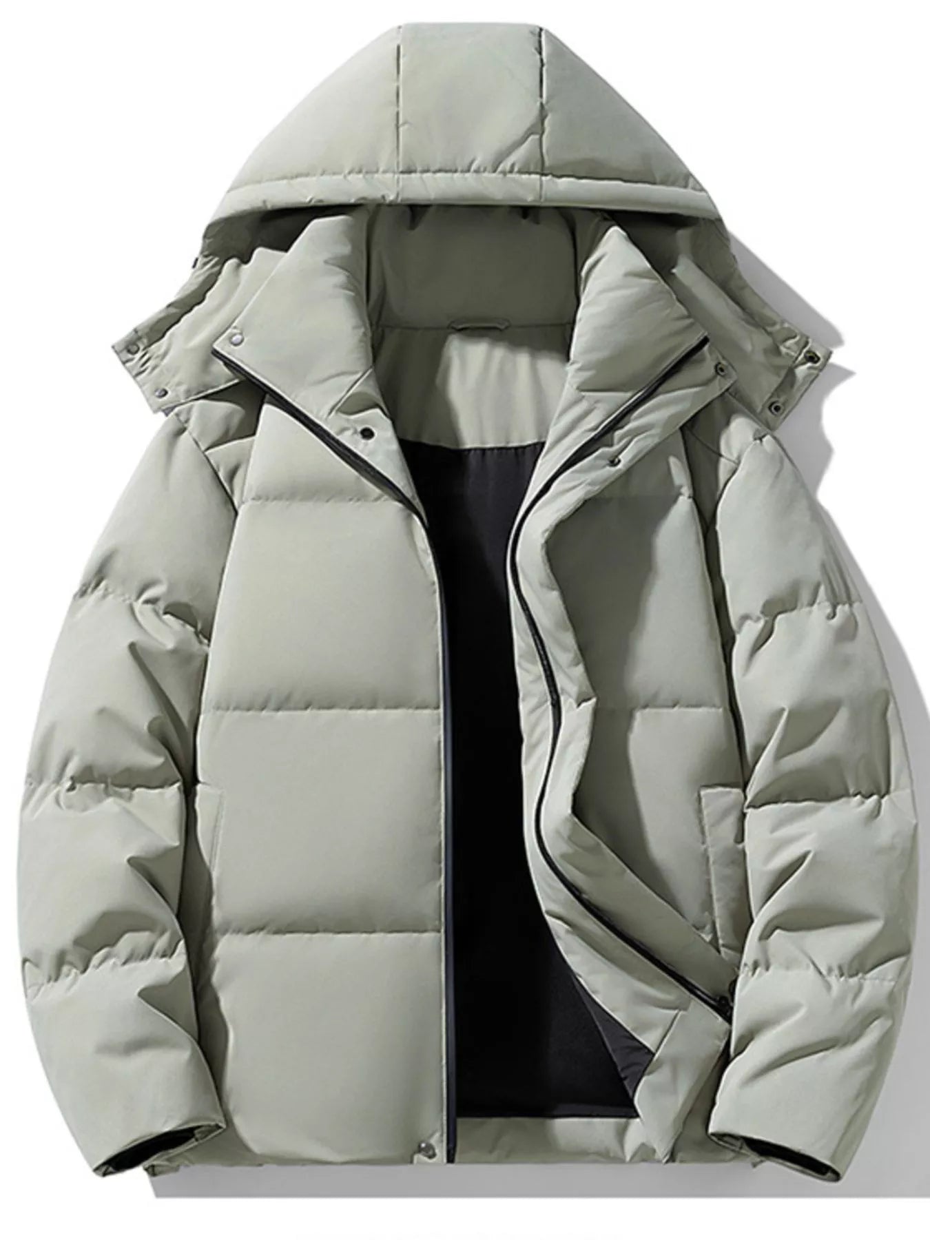 Men's Plus Size Hooded Padded Winter Coat - PBNJ FASHIONS