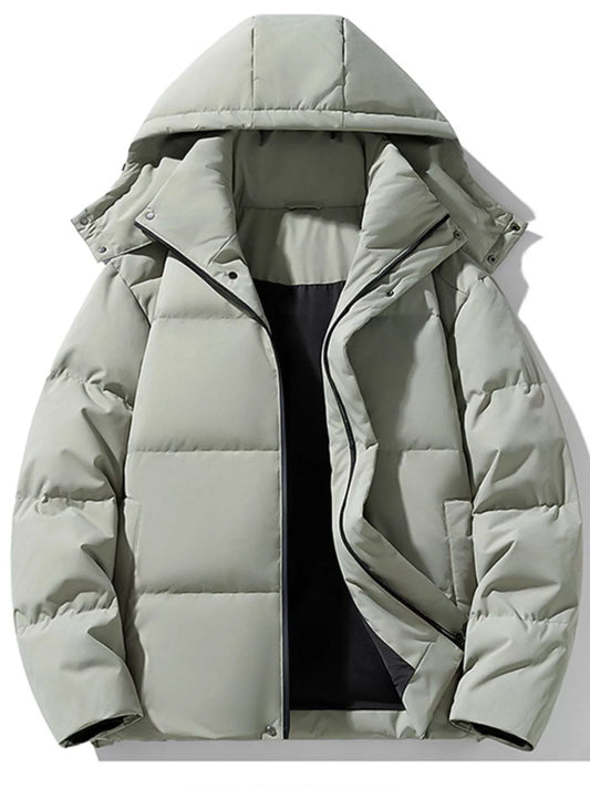 Men's Plus Size Hooded Padded Winter Coat - PBNJ FASHIONS