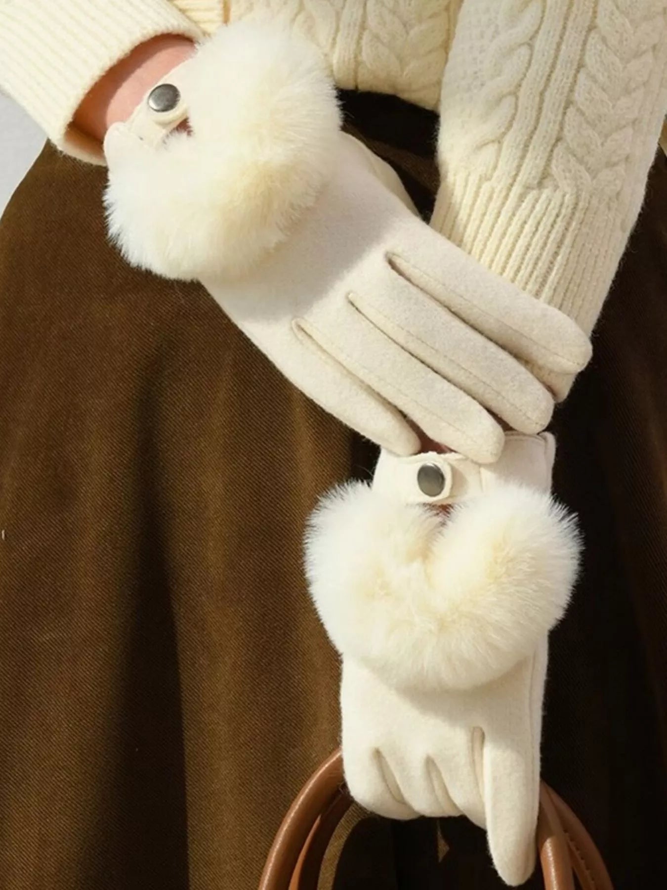 Faux Fur Cuff Gloves - PBNJ FASHIONS