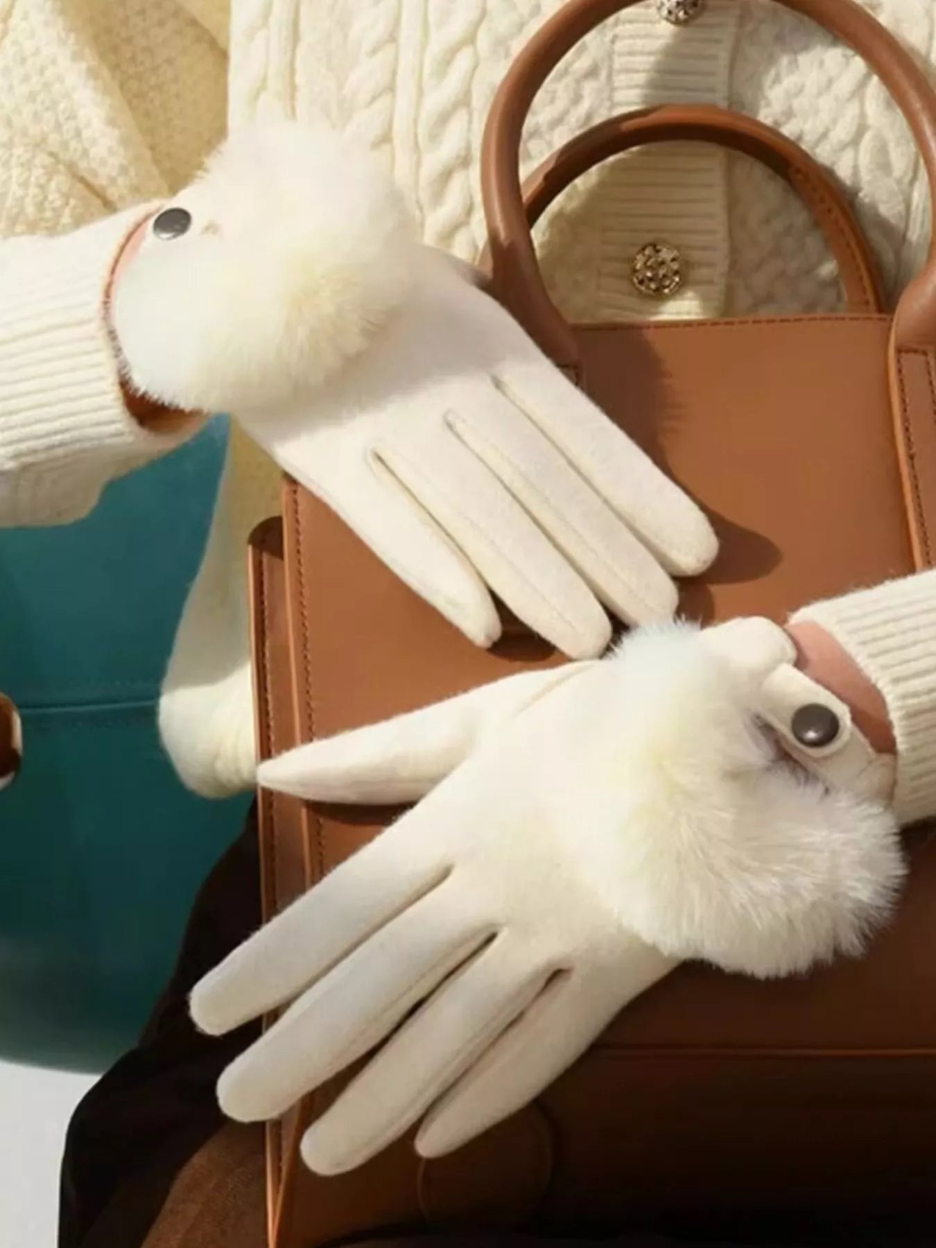 Faux Fur Cuff Gloves - PBNJ FASHIONS