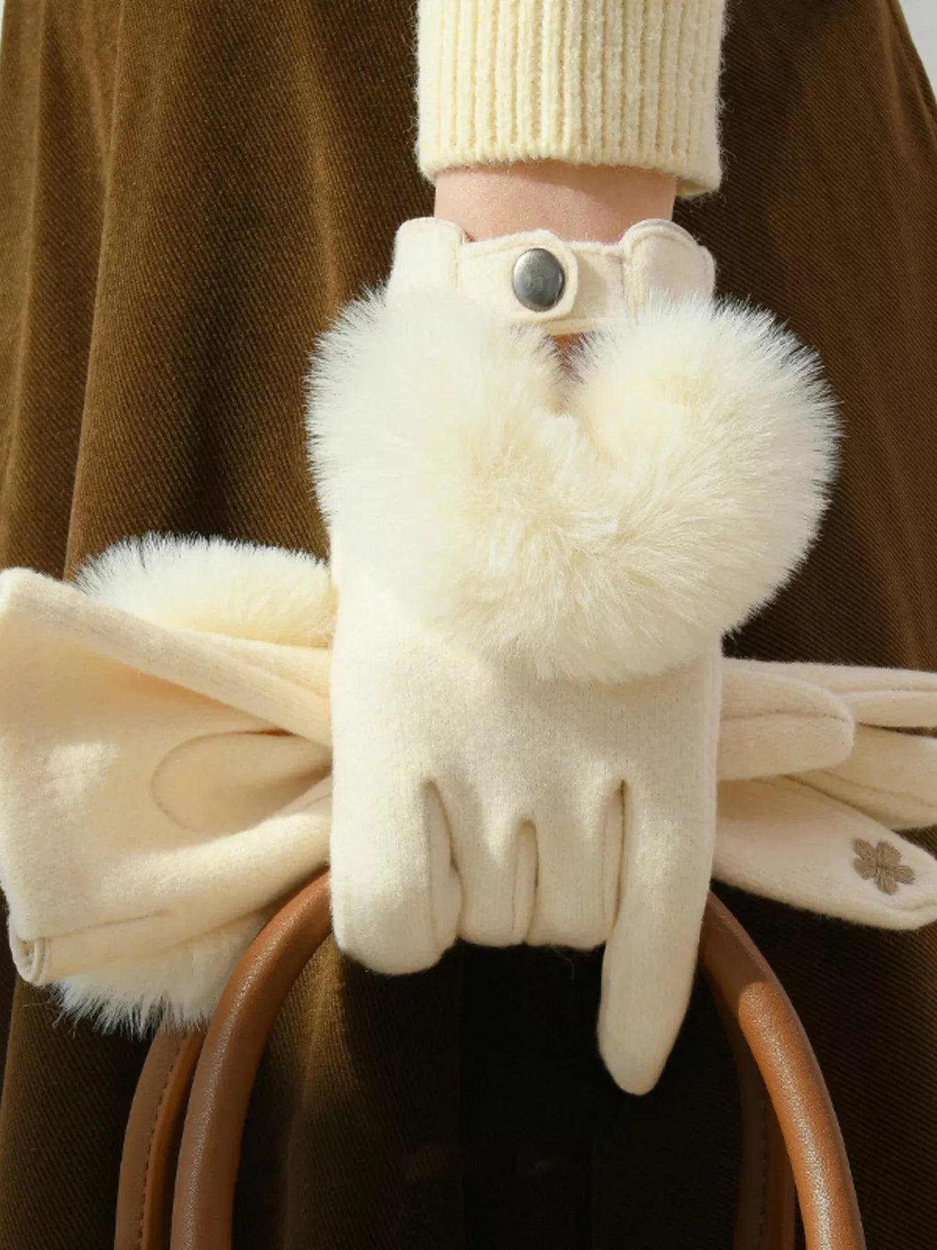 Faux Fur Cuff Gloves - PBNJ FASHIONS