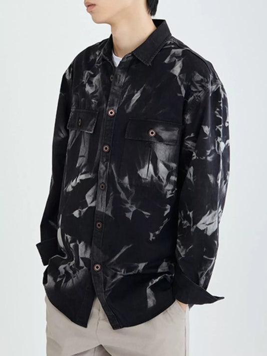 Men's Plus Size Printed Button Up Shirt - PBNJ FASHIONS