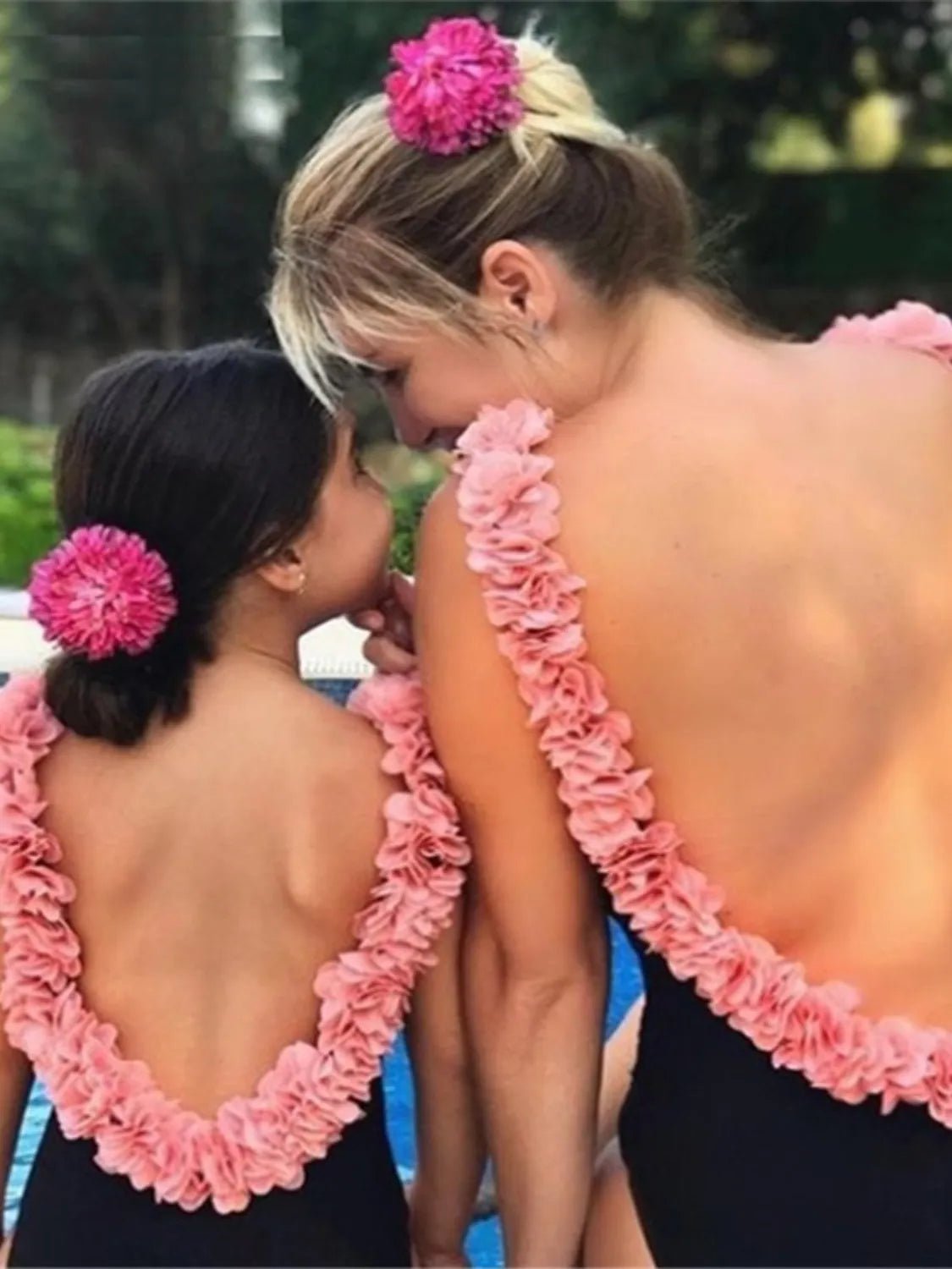 Backless Petal Strap Parent - Child Swimsuit - PBNJ FASHIONS