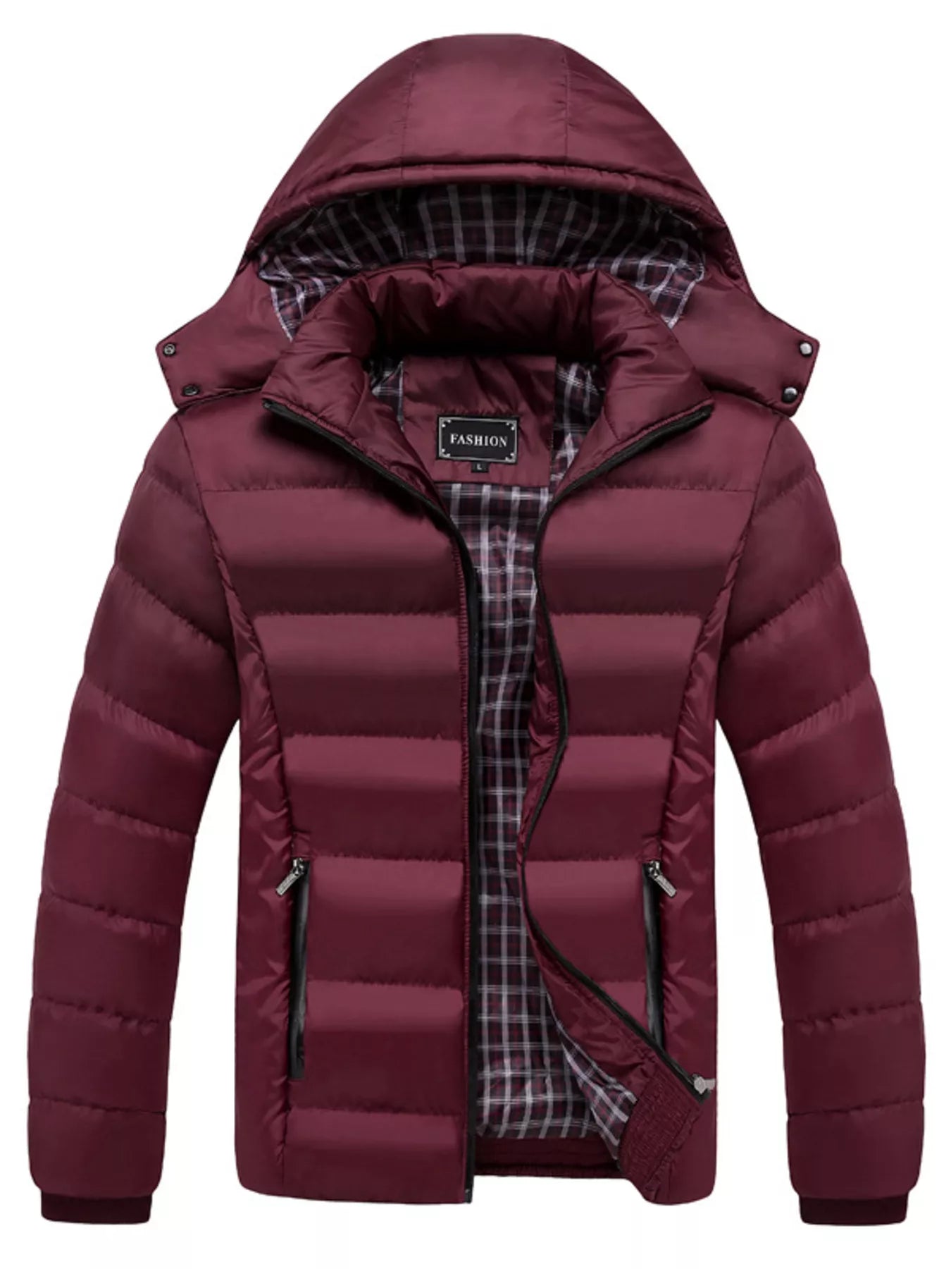 Men's Plus Size Warm Padded Hooded Puffer Jacket - PBNJ FASHIONS