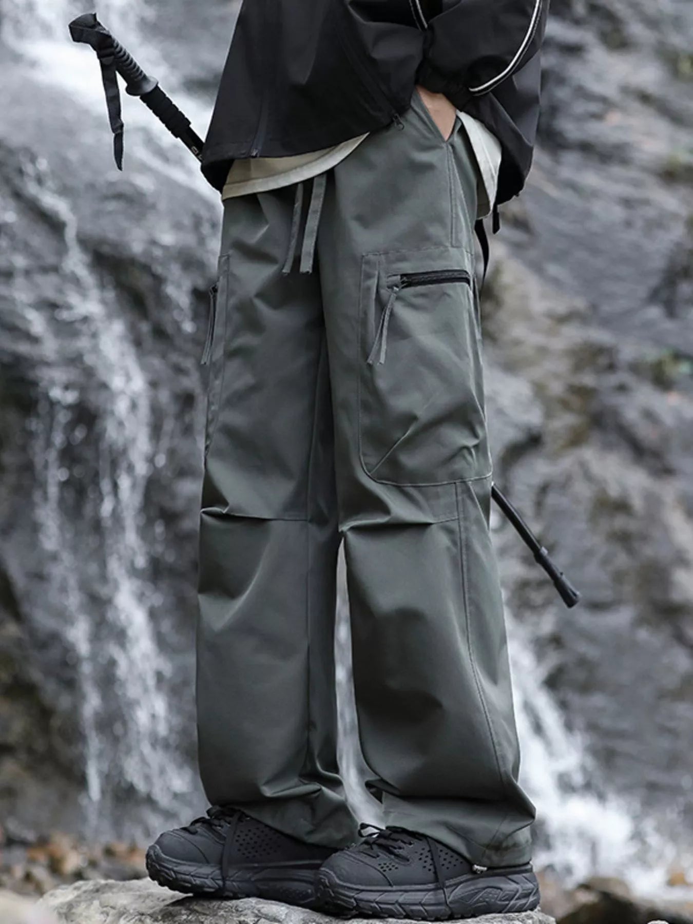 Men's Plus Size Loose Fit Multi - Pocket Cargo Pants - PBNJ FASHIONS