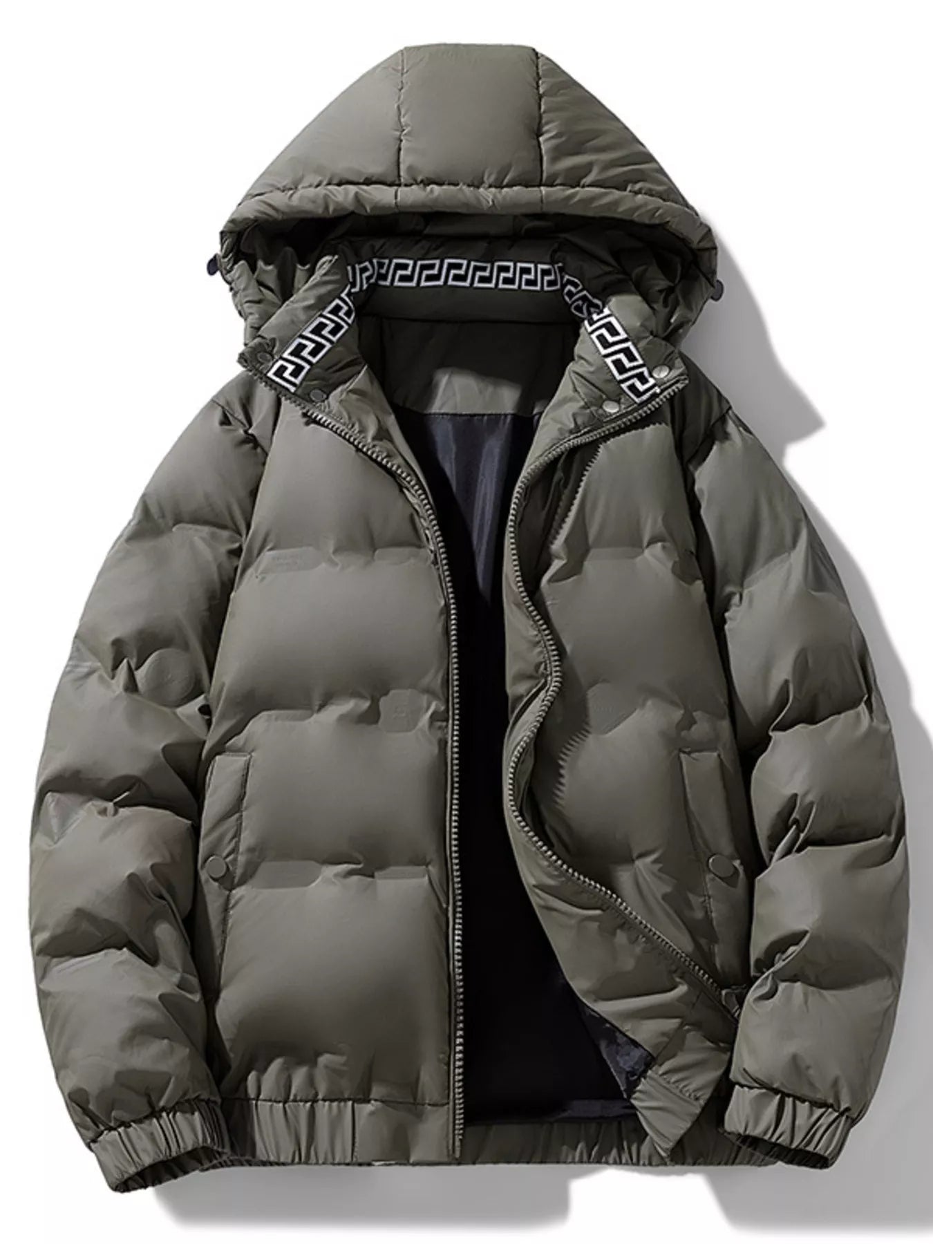 Men's Plus Size Hooded Padded Winter Coat - PBNJ FASHIONS