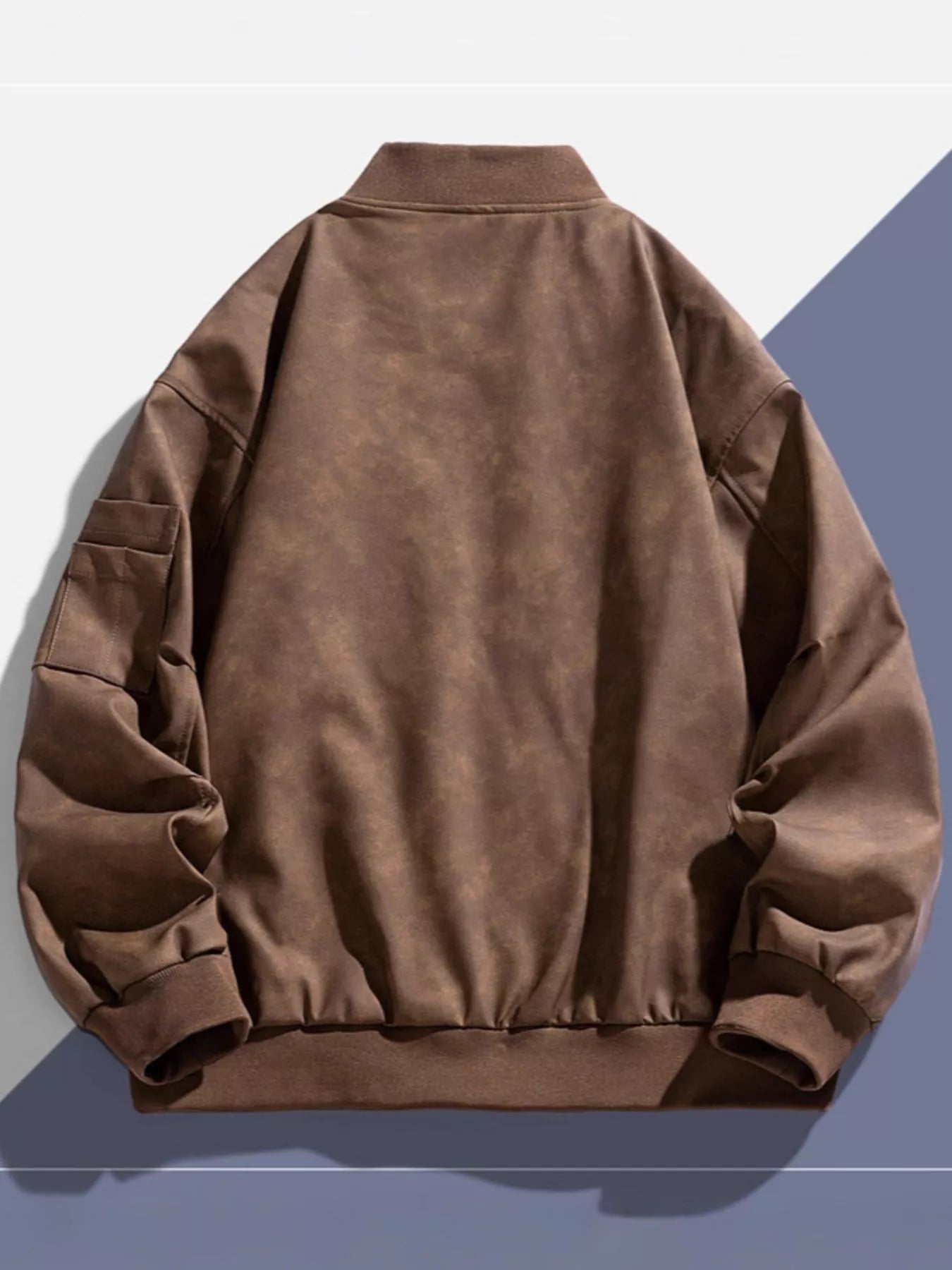 Men's Plus Size Zip Up Bomber Jacket - PBNJ FASHIONS