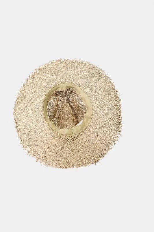 Fame Fringe Edge Straw Braided Western Fedora Hat - PBNJ FASHIONS