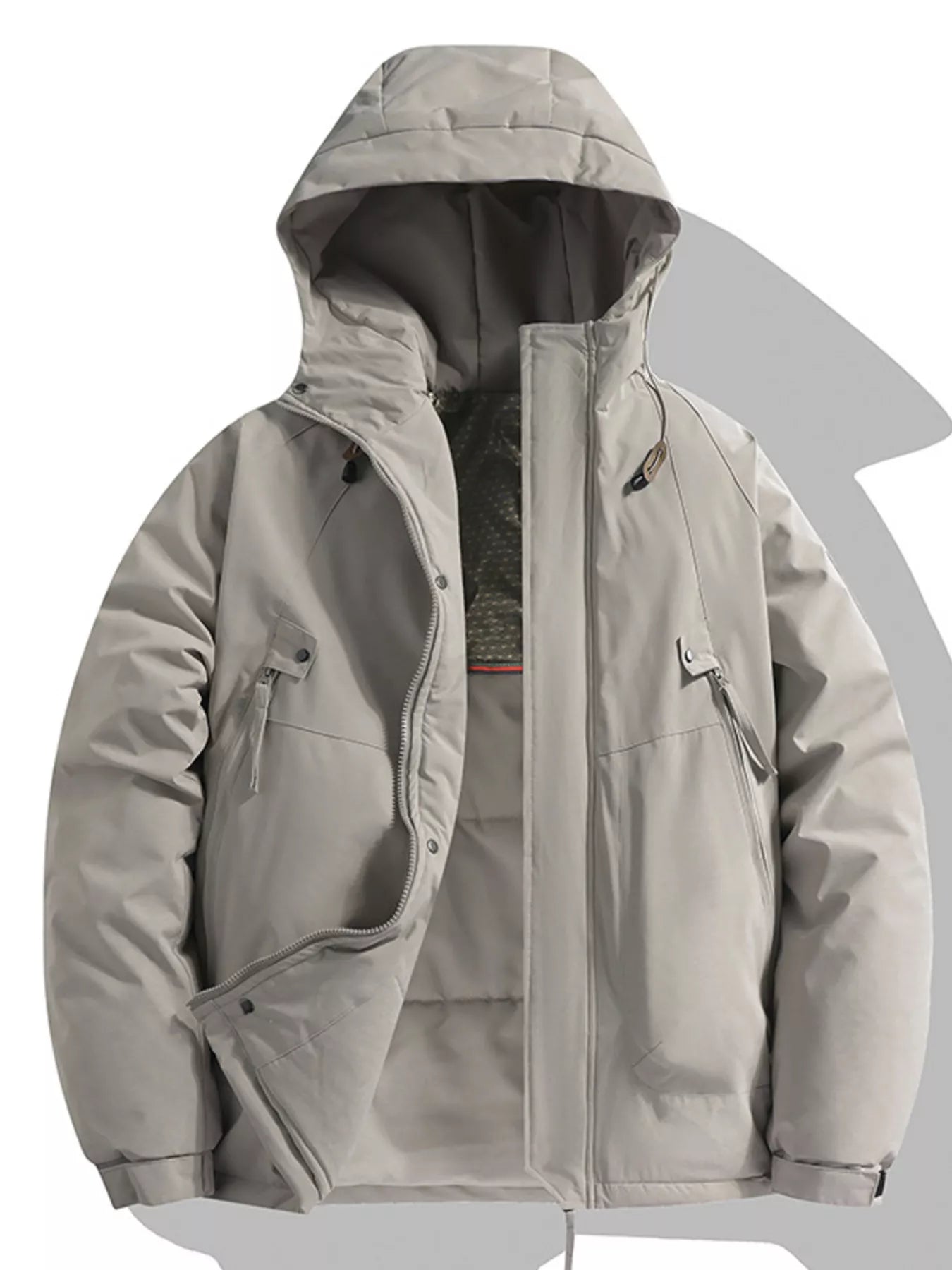Men's Full Size Hooded Padded Winter Coat Plus Size - PBNJ FASHIONS