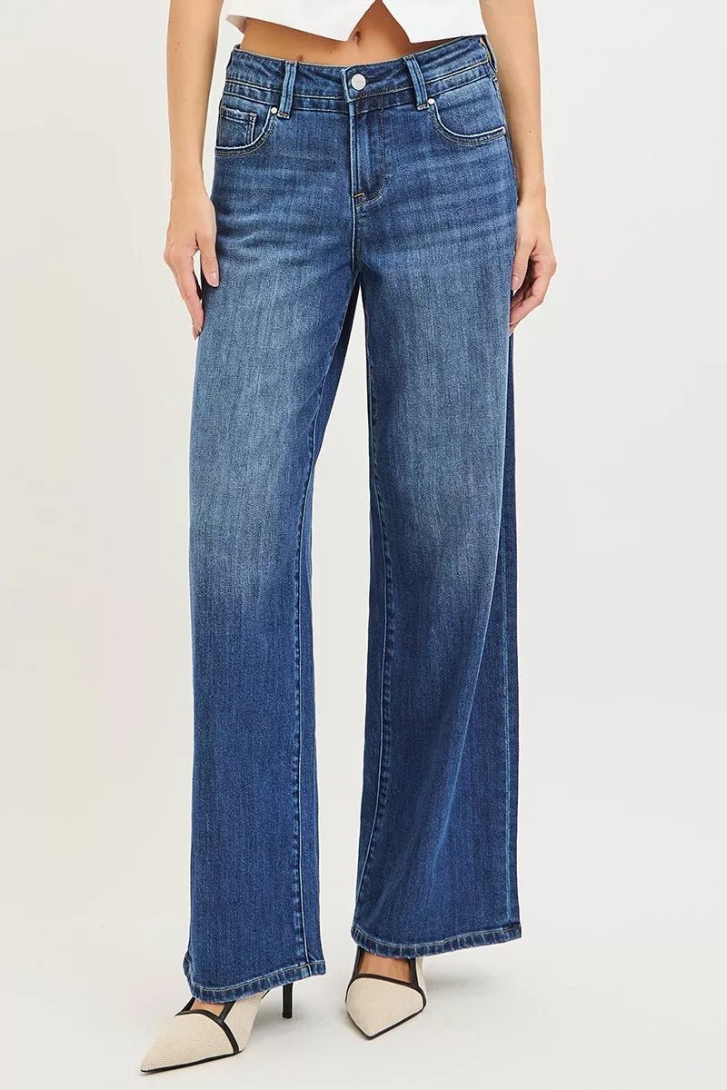 RISEN Slouchy Baggy Jeans with Pockets - PBNJ FASHIONS