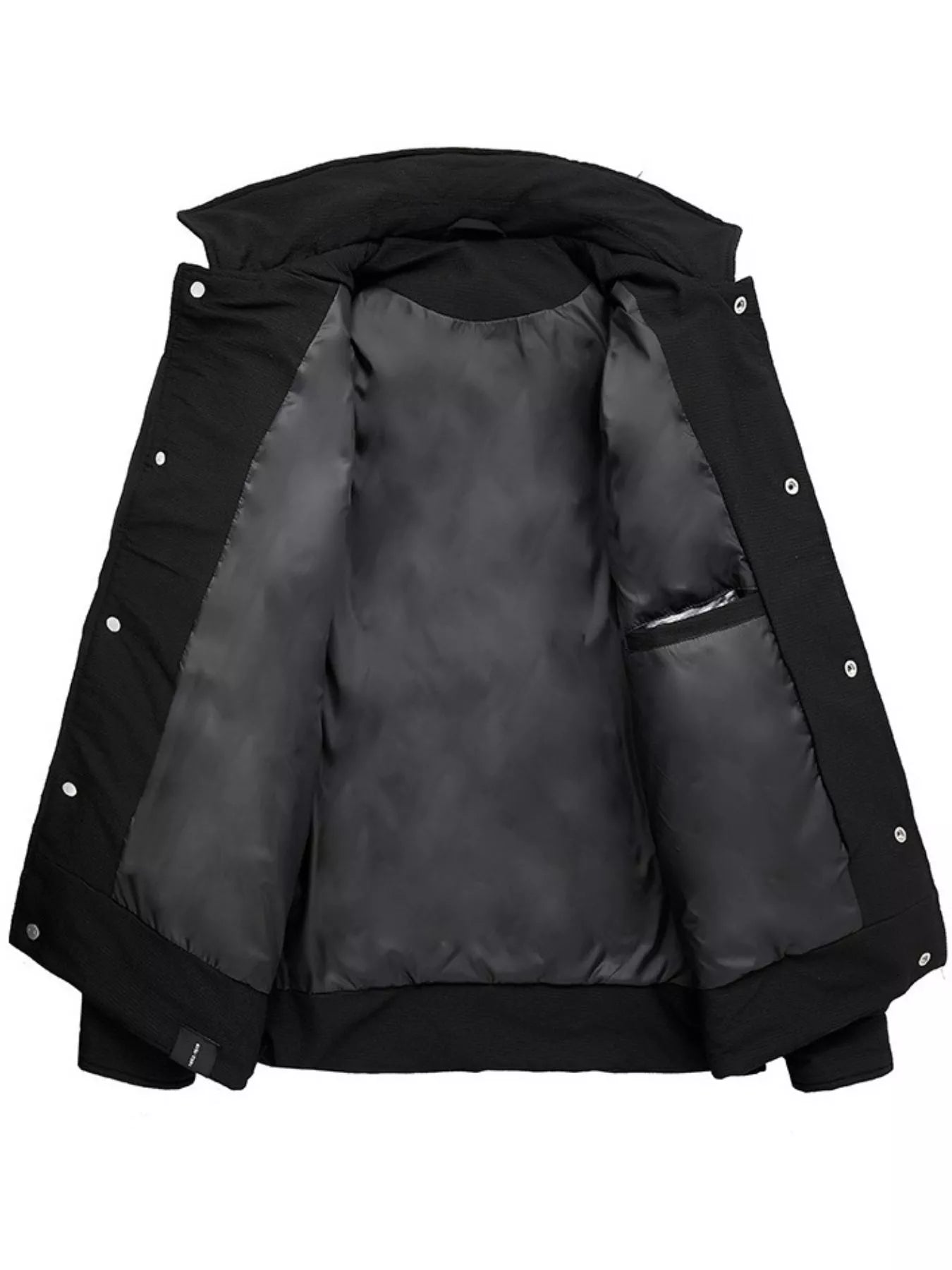 Men's Plus Size Quilted Snap - Down Padded Coat - PBNJ FASHIONS