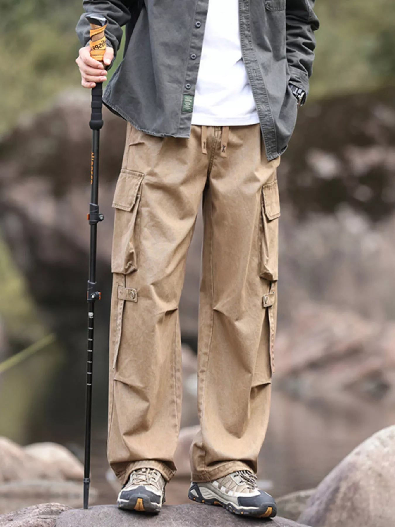 Men's Plus Size Relaxed Fit Cargo Pants - PBNJ FASHIONS