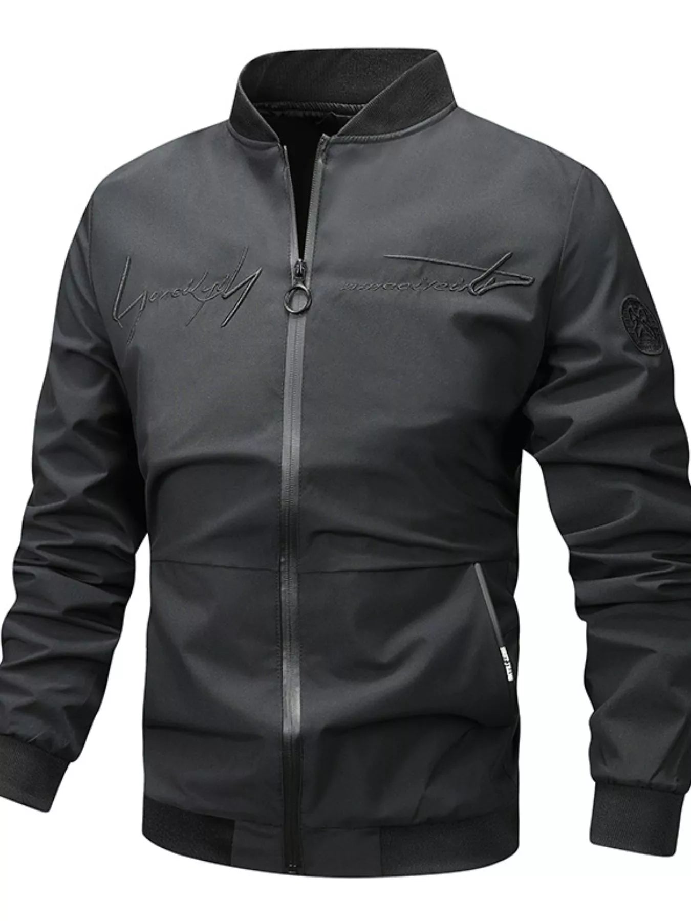 Men's Plus Size Zip Up Bomber Jacket - PBNJ FASHIONS