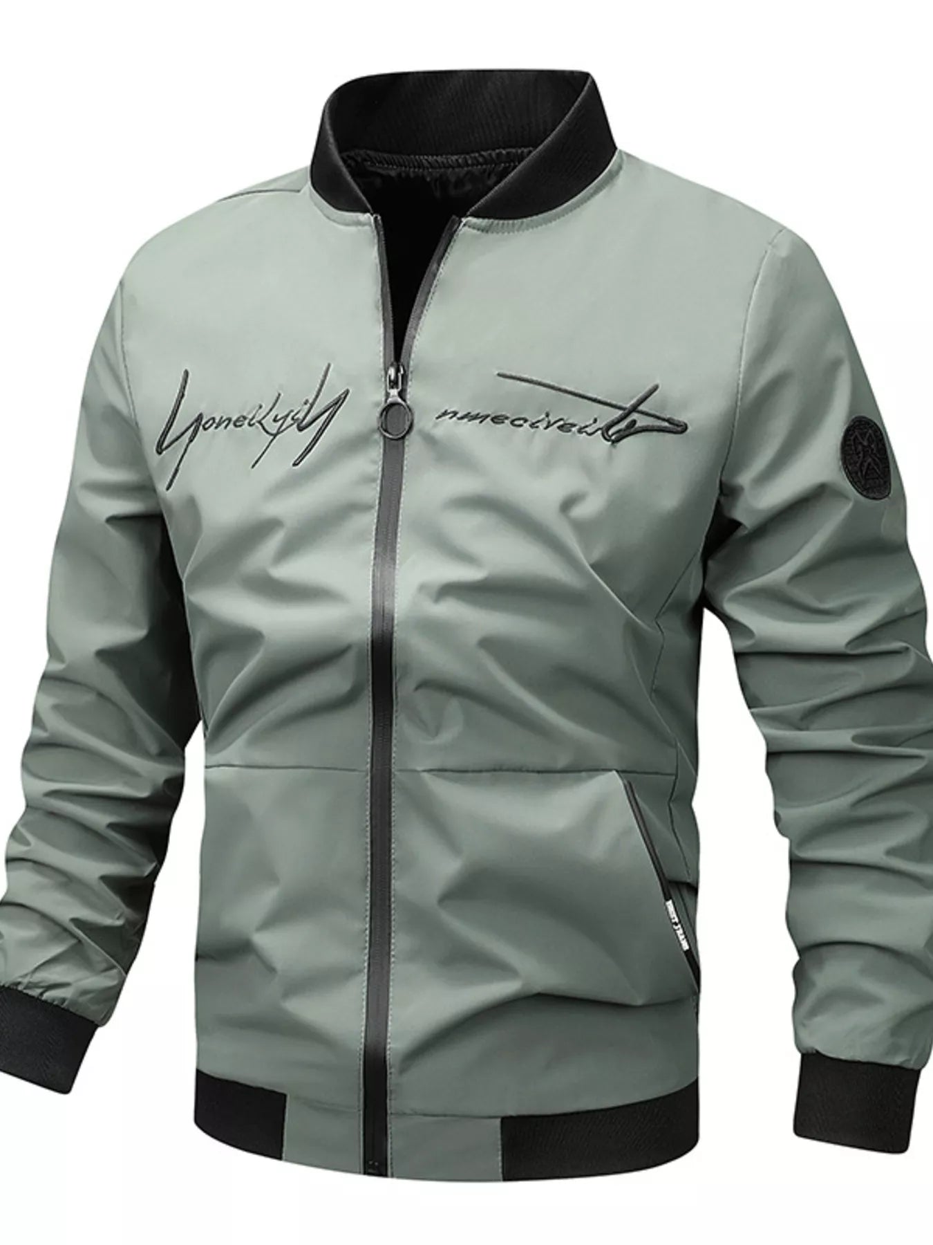 Men's Plus Size Zip Up Bomber Jacket - PBNJ FASHIONS