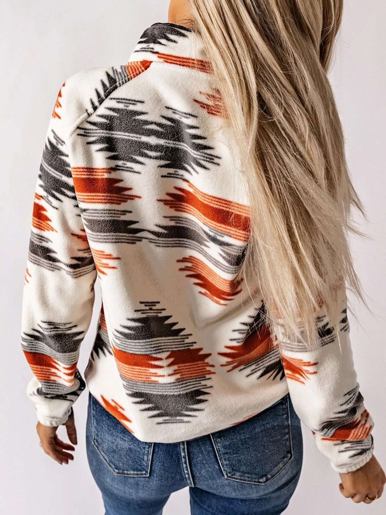 Geometric Snap Down Jacket - PBNJ FASHIONS