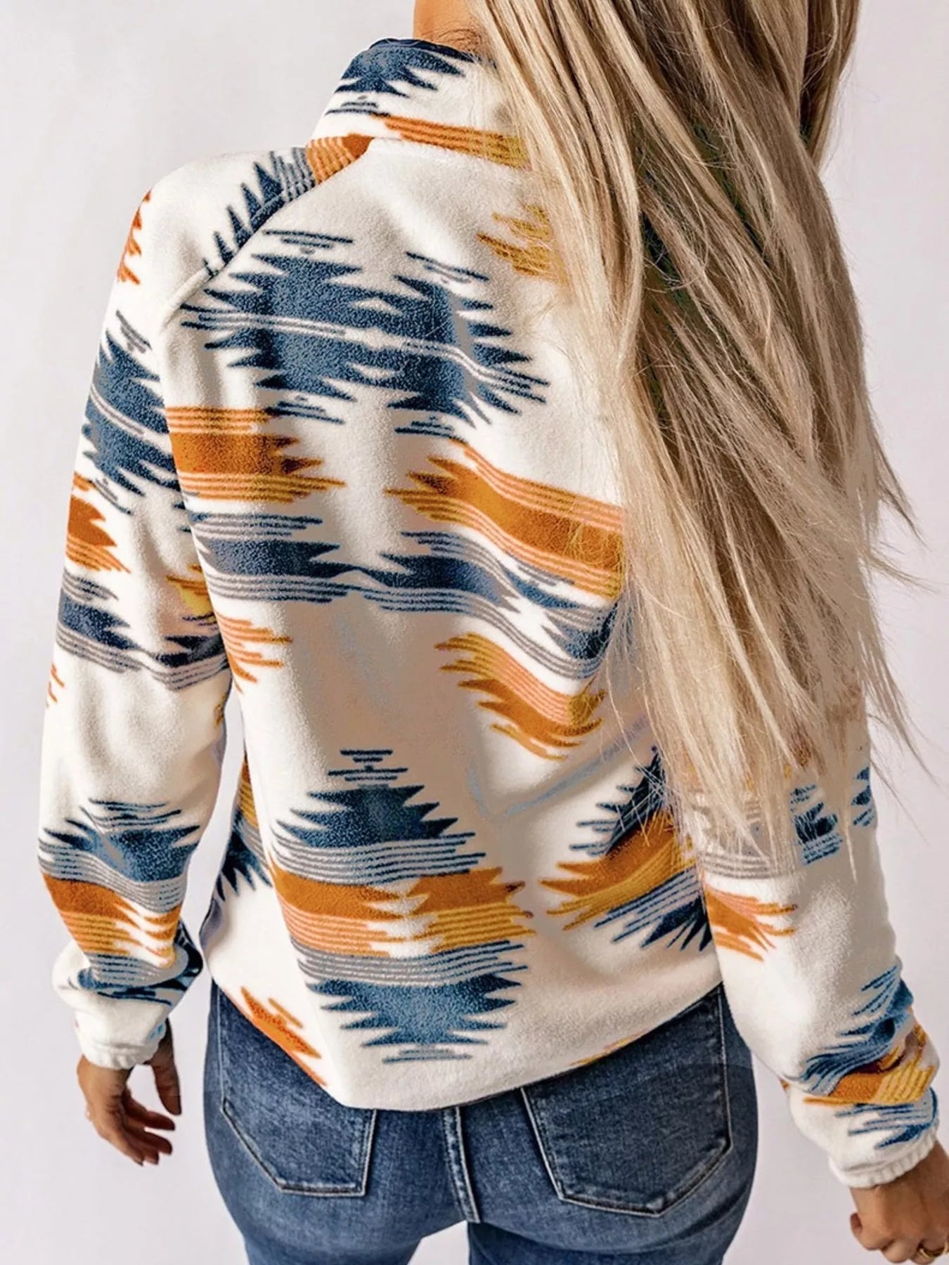 Geometric Snap Down Jacket - PBNJ FASHIONS