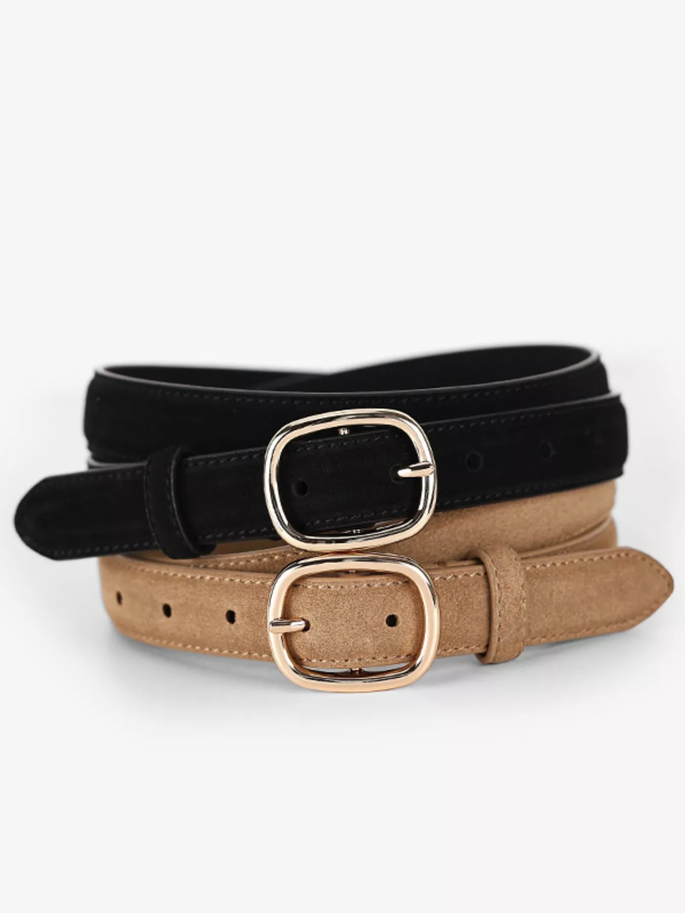 Golden Buckle Adjustable Fit Belt - PBNJ FASHIONS