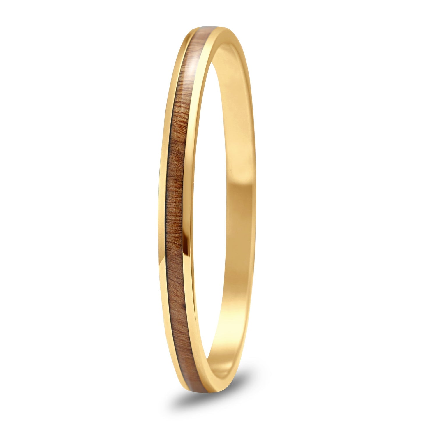 Gum Burl Bangle - Yellow Gold - PBNJ FASHIONS