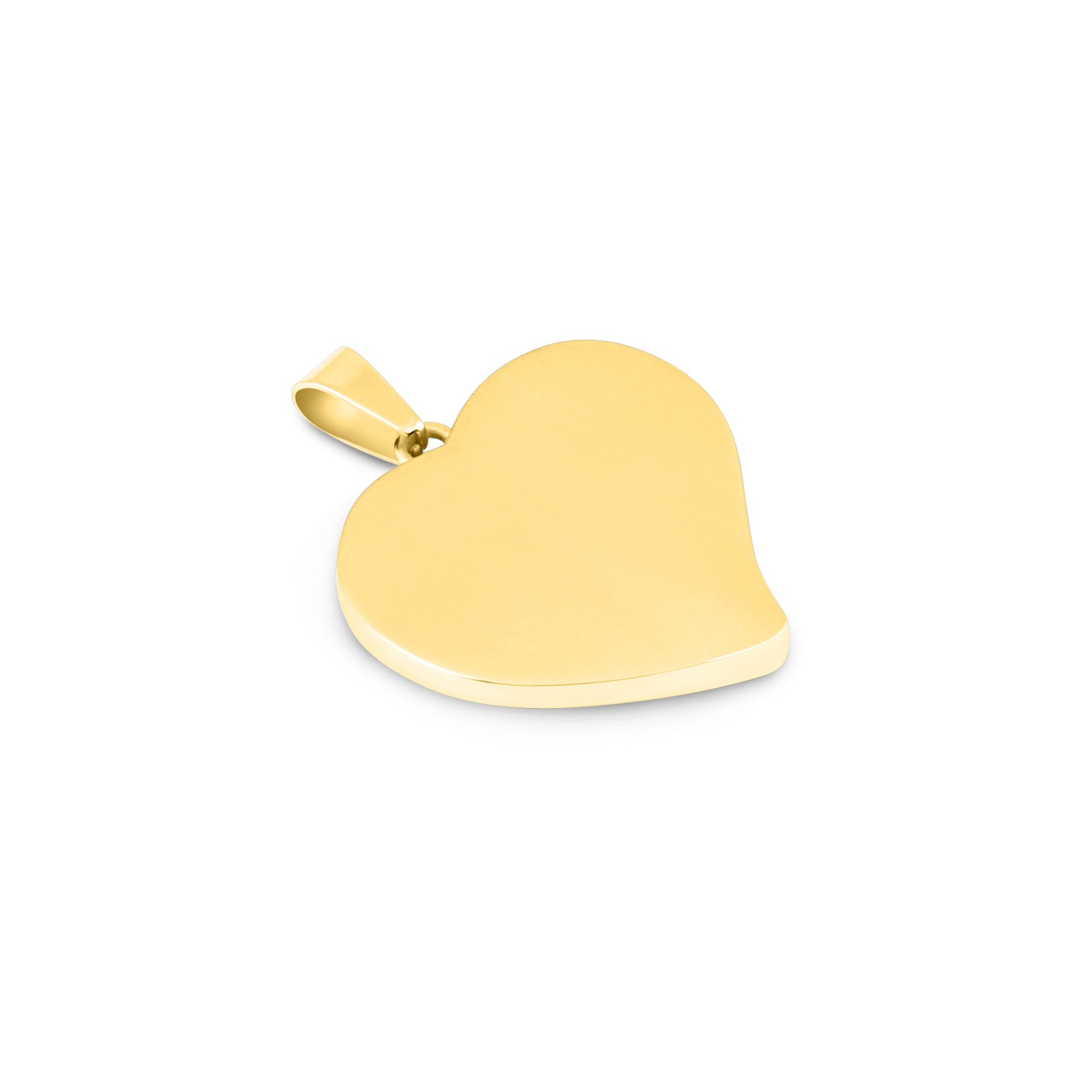 Gum Burl Heart Necklace - Yellow Gold - PBNJ FASHIONS