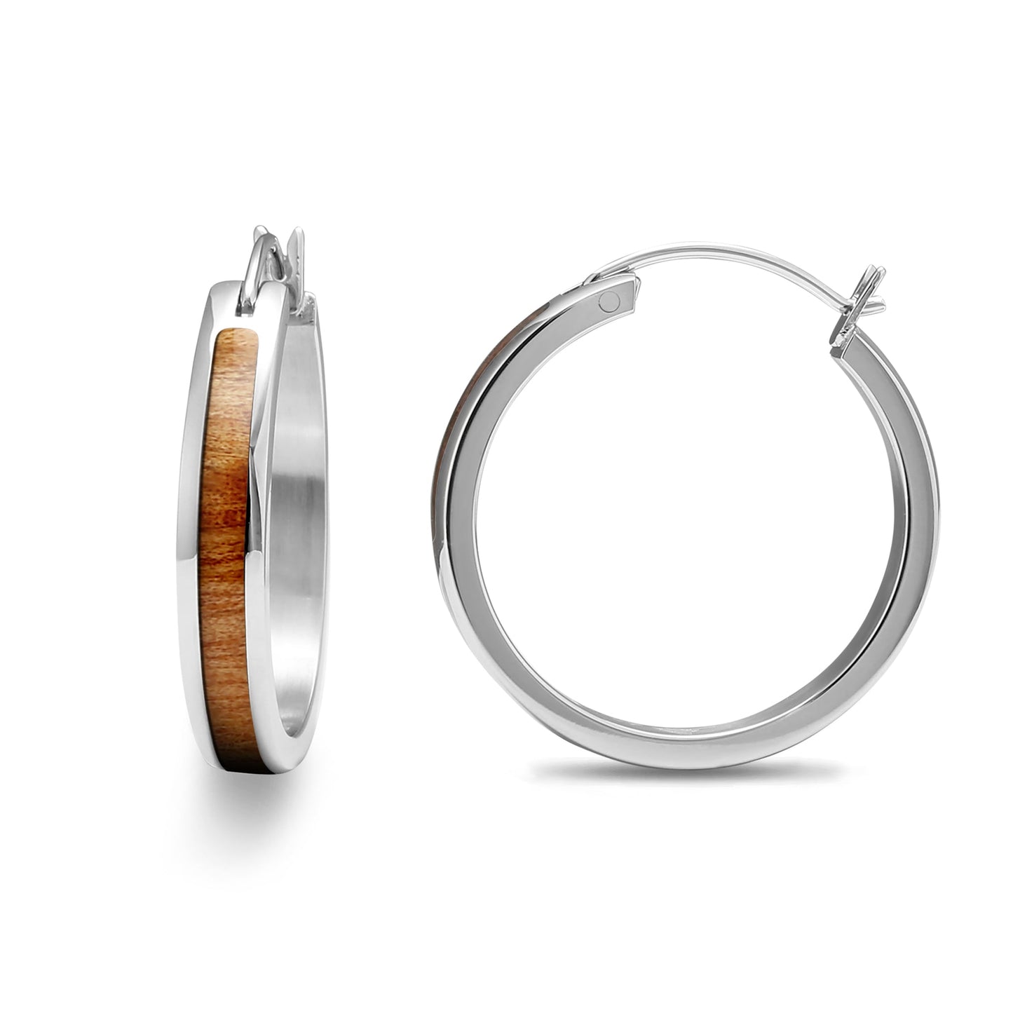 Gum Burl Hoop Earrings