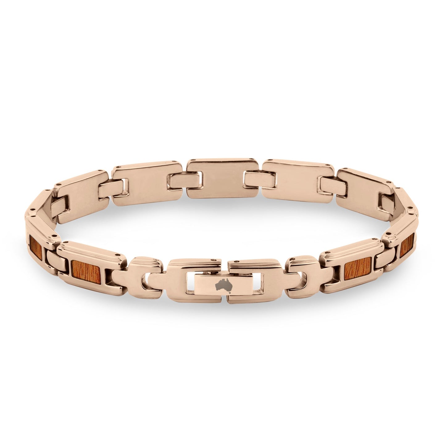Gum Burl Ladies Link Bracelet - Rose Gold - PBNJ FASHIONS