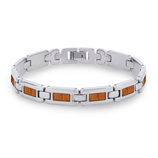 Gum Burl Men's Link Bracelet - PBNJ FASHIONS