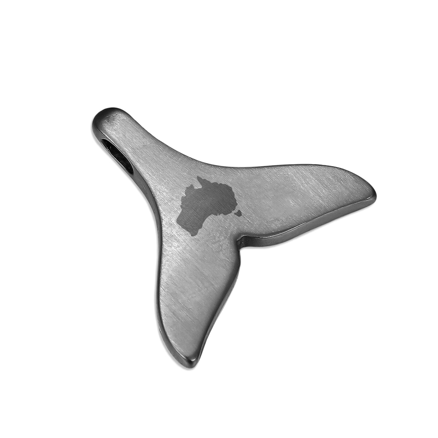 Gum Burl Whale Tail Necklace - Gunmetal - PBNJ FASHIONS