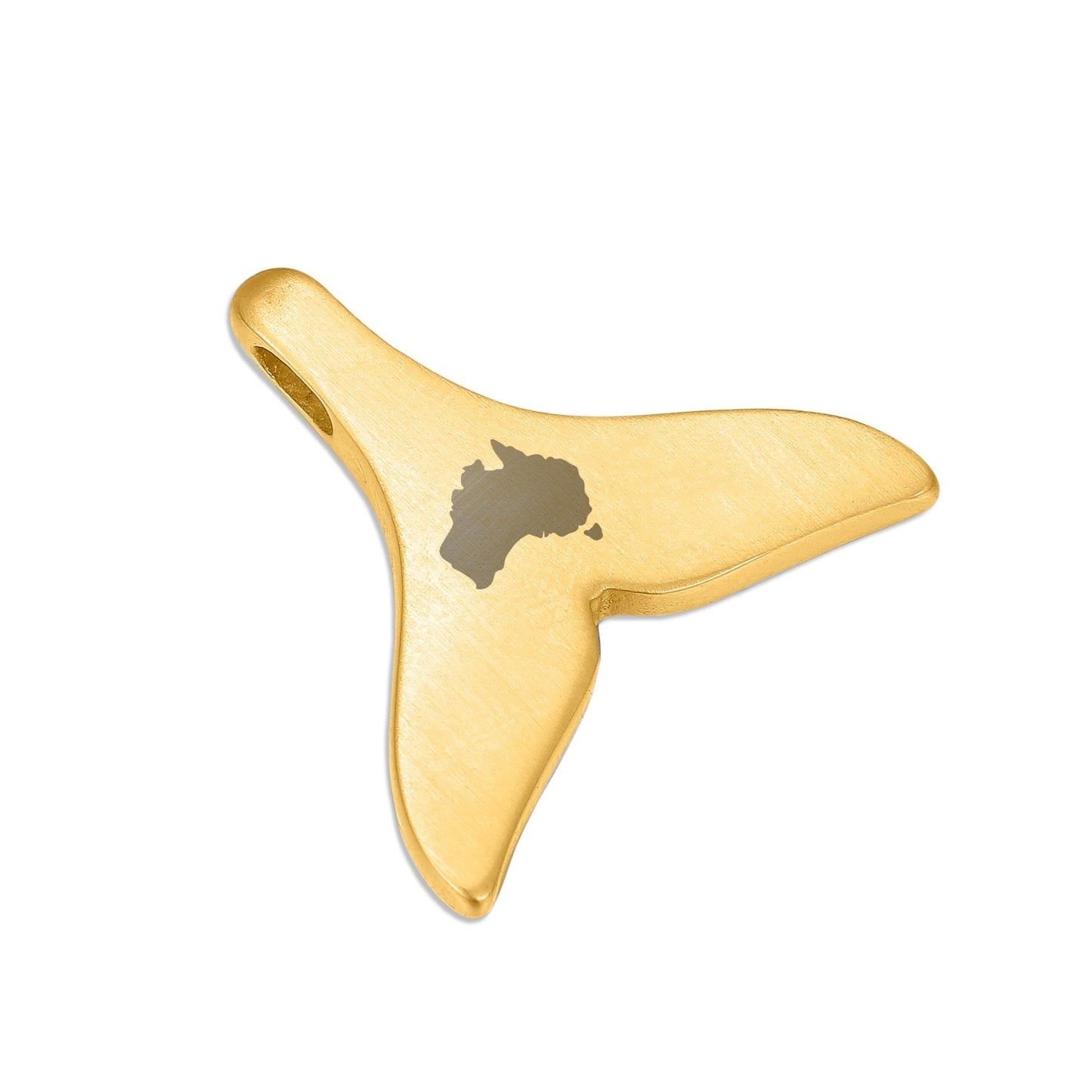 Gum Burl Whale Tail Necklace - Yellow Gold - PBNJ FASHIONS