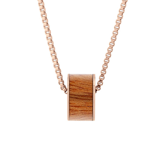 Gum Burl Wide Barrel - Rose Gold - PBNJ FASHIONS