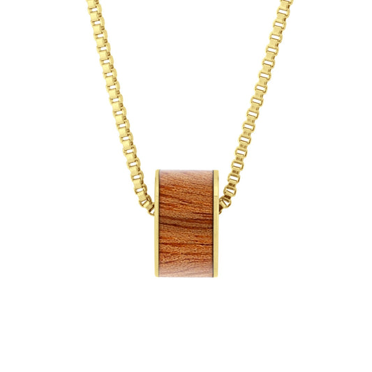 Gum Burl Wide Barrel - Yellow Gold - PBNJ FASHIONS
