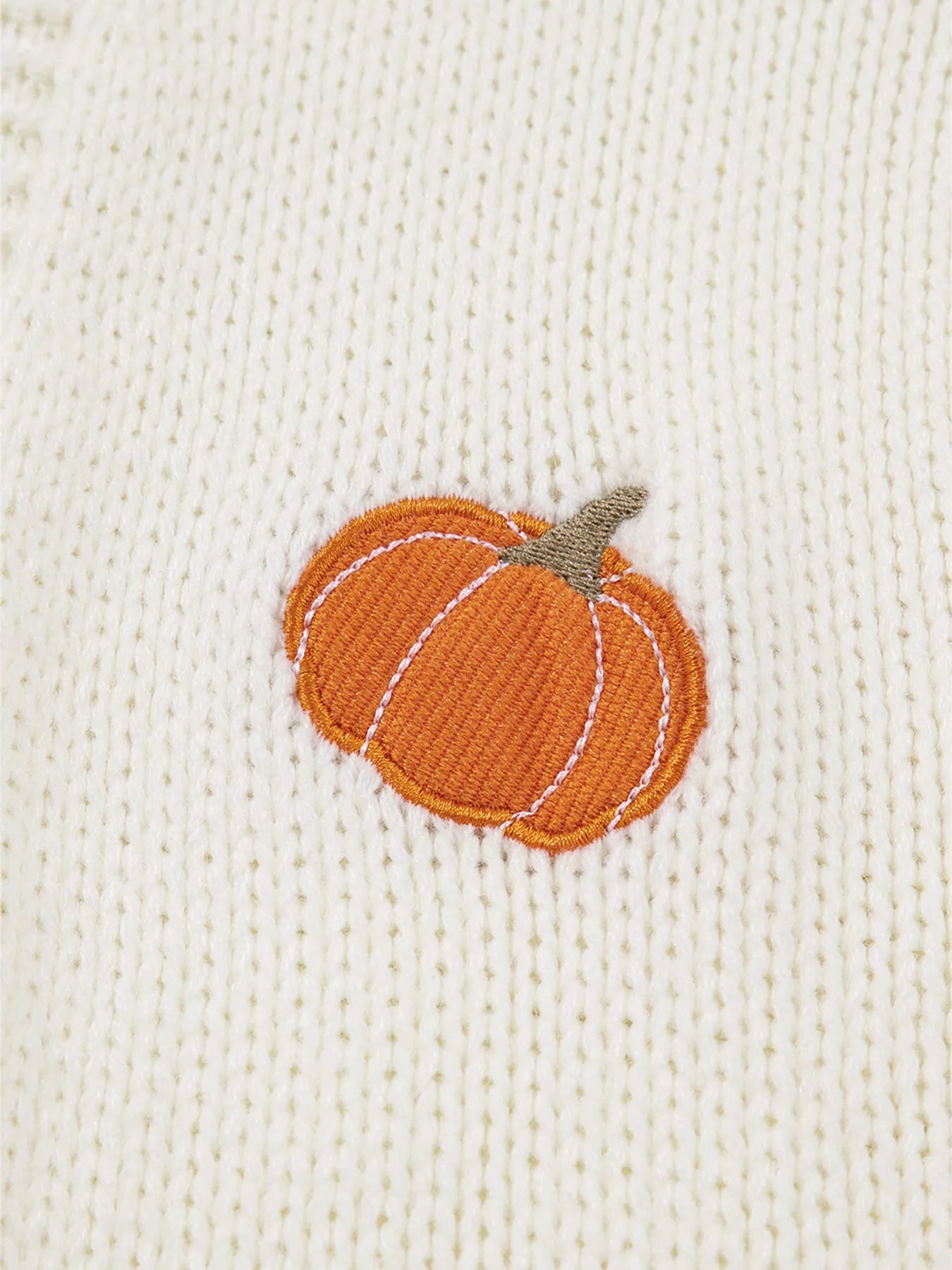 Halloween Pumpkin Embroidered Knit Cardigan - PBNJ FASHIONS