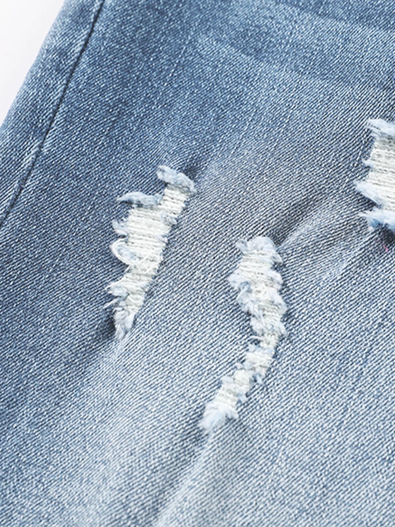 High Waist Distressed Straight Leg Jeans - PBNJ FASHIONS