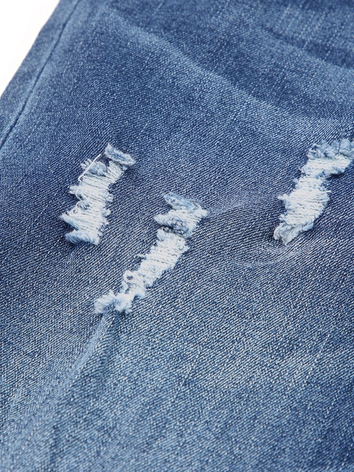 High Waist Distressed Straight Leg Jeans - PBNJ FASHIONS