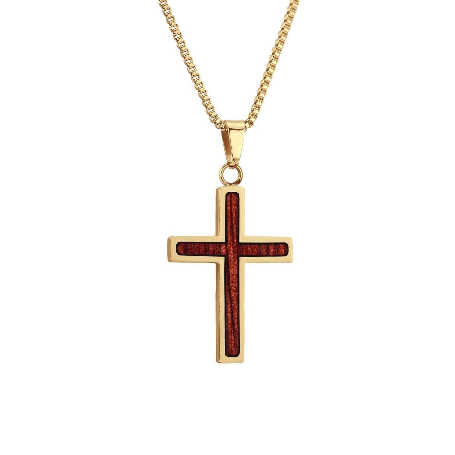 Jarrah Cross Necklace - Yellow Gold - PBNJ FASHIONS