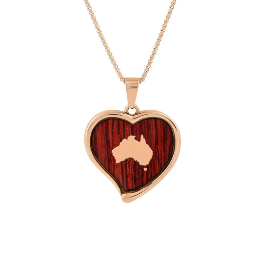 Jarrah Heart Necklace - Rose Gold - PBNJ FASHIONS