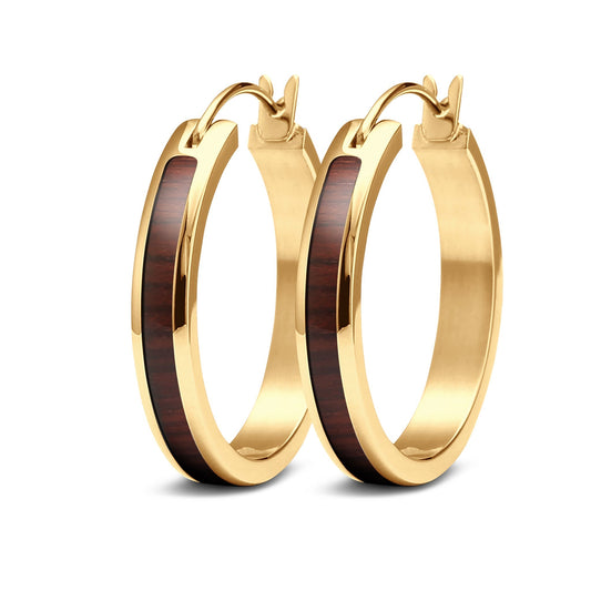 Jarrah Hoop Earrings - Yellow Gold - PBNJ FASHIONS
