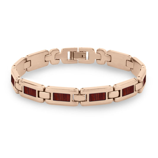 Jarrah Ladies Link Bracelet - Rose Gold - PBNJ FASHIONS