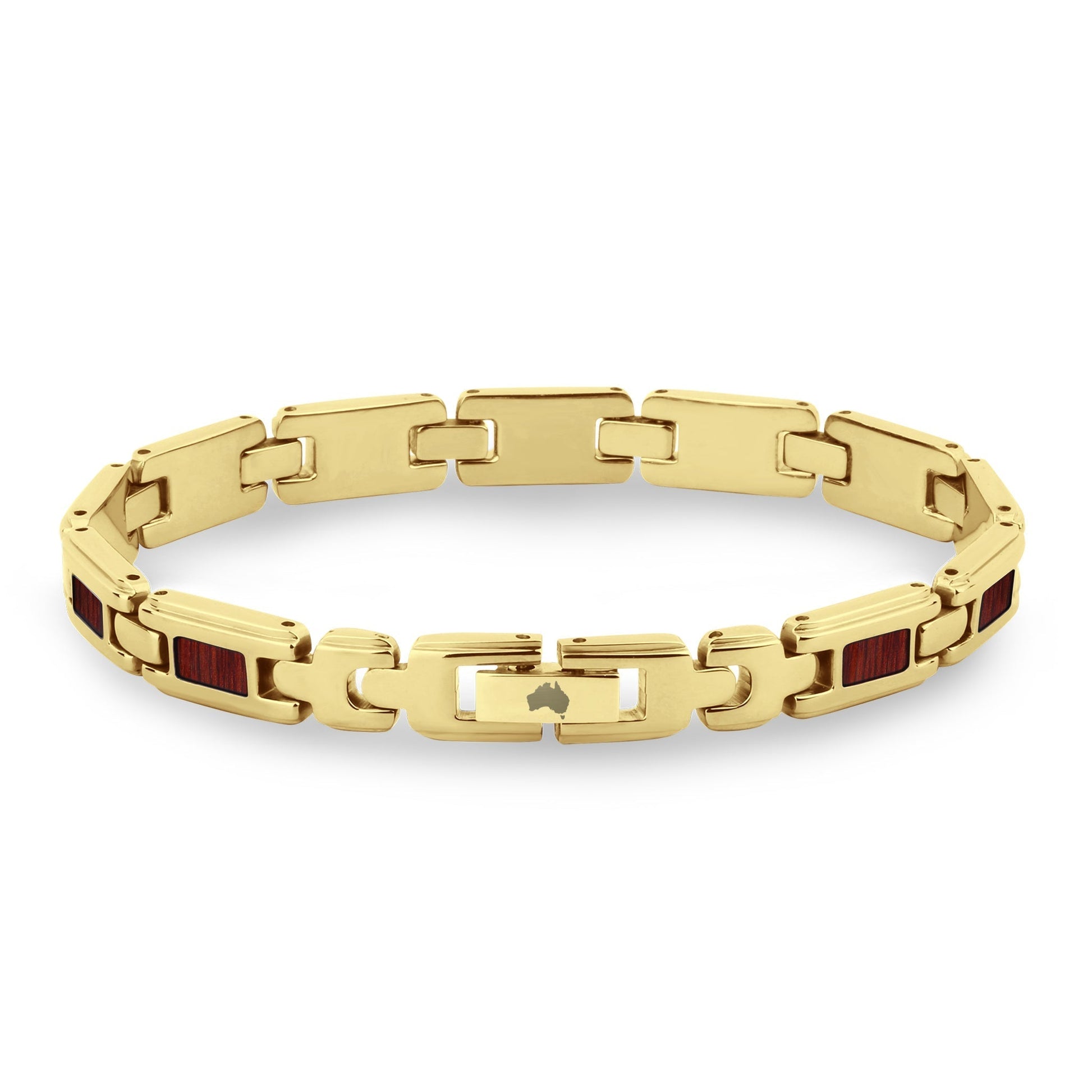 Jarrah Ladies Link Bracelet - Yellow Gold - PBNJ FASHIONS
