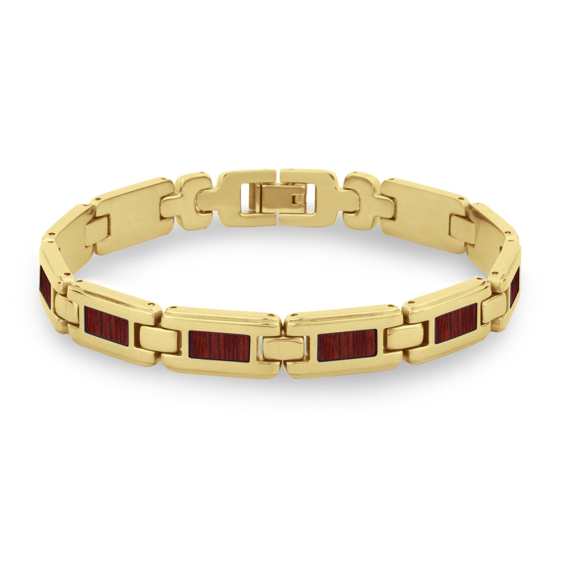 Jarrah Ladies Link Bracelet - Yellow Gold - PBNJ FASHIONS