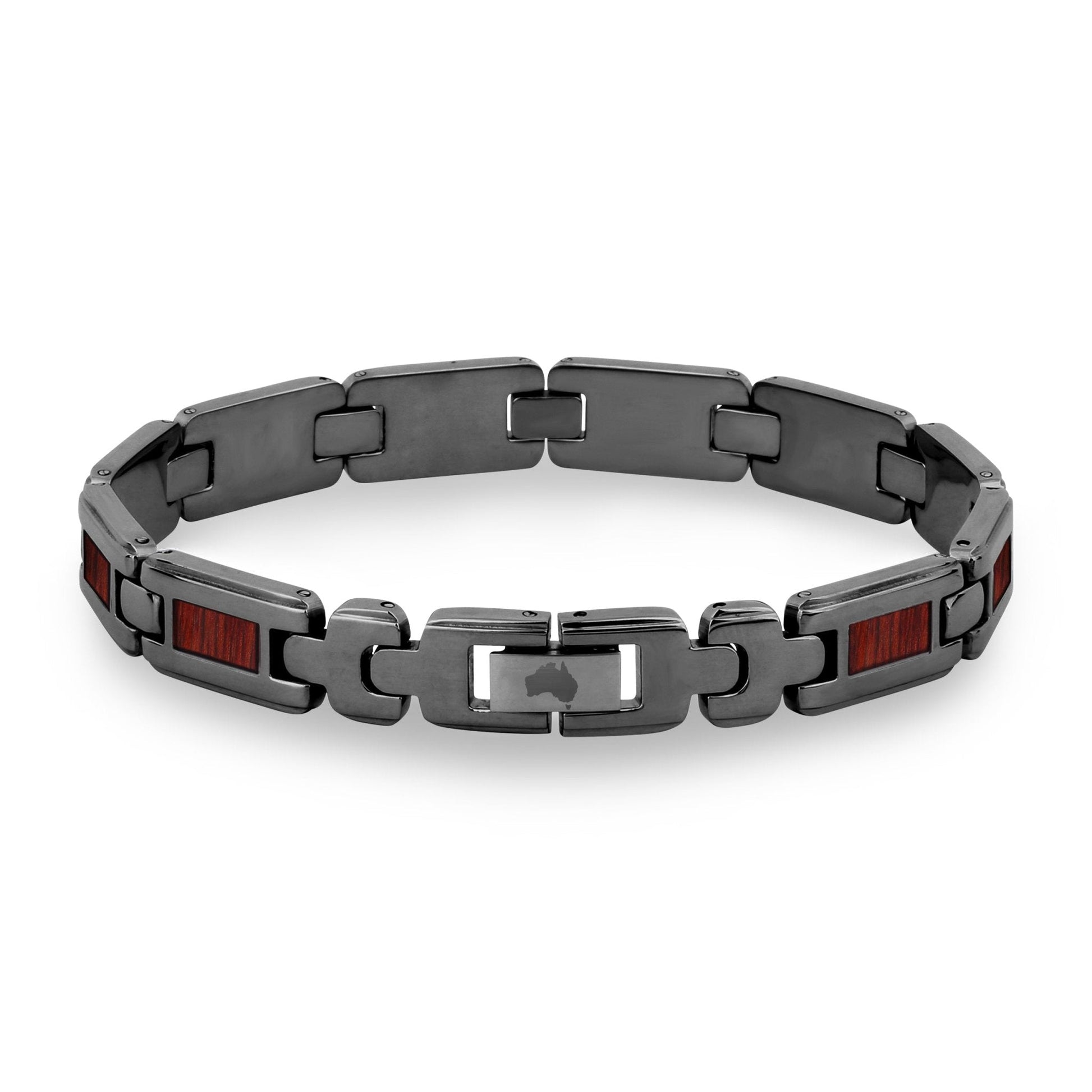 Jarrah Men's Link Bracelet - Gunmetal - PBNJ FASHIONS