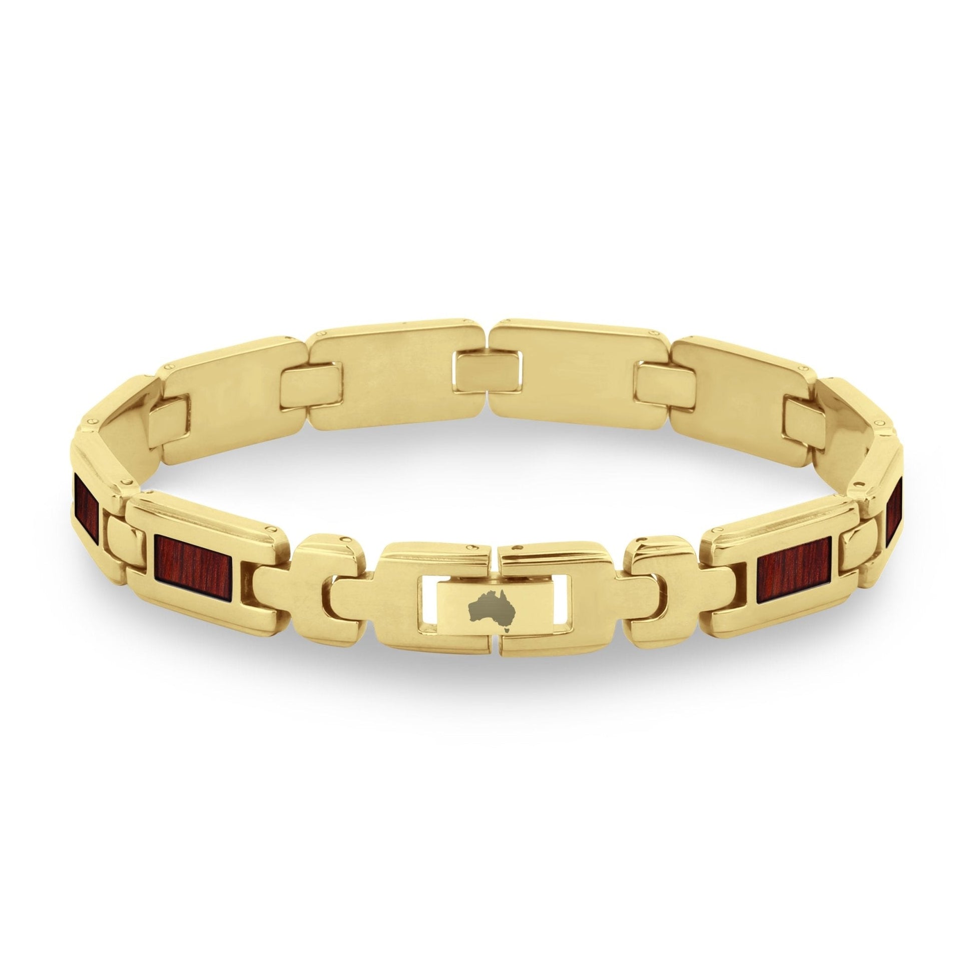 Jarrah Men's Link Bracelet - Yellow Gold - PBNJ FASHIONS