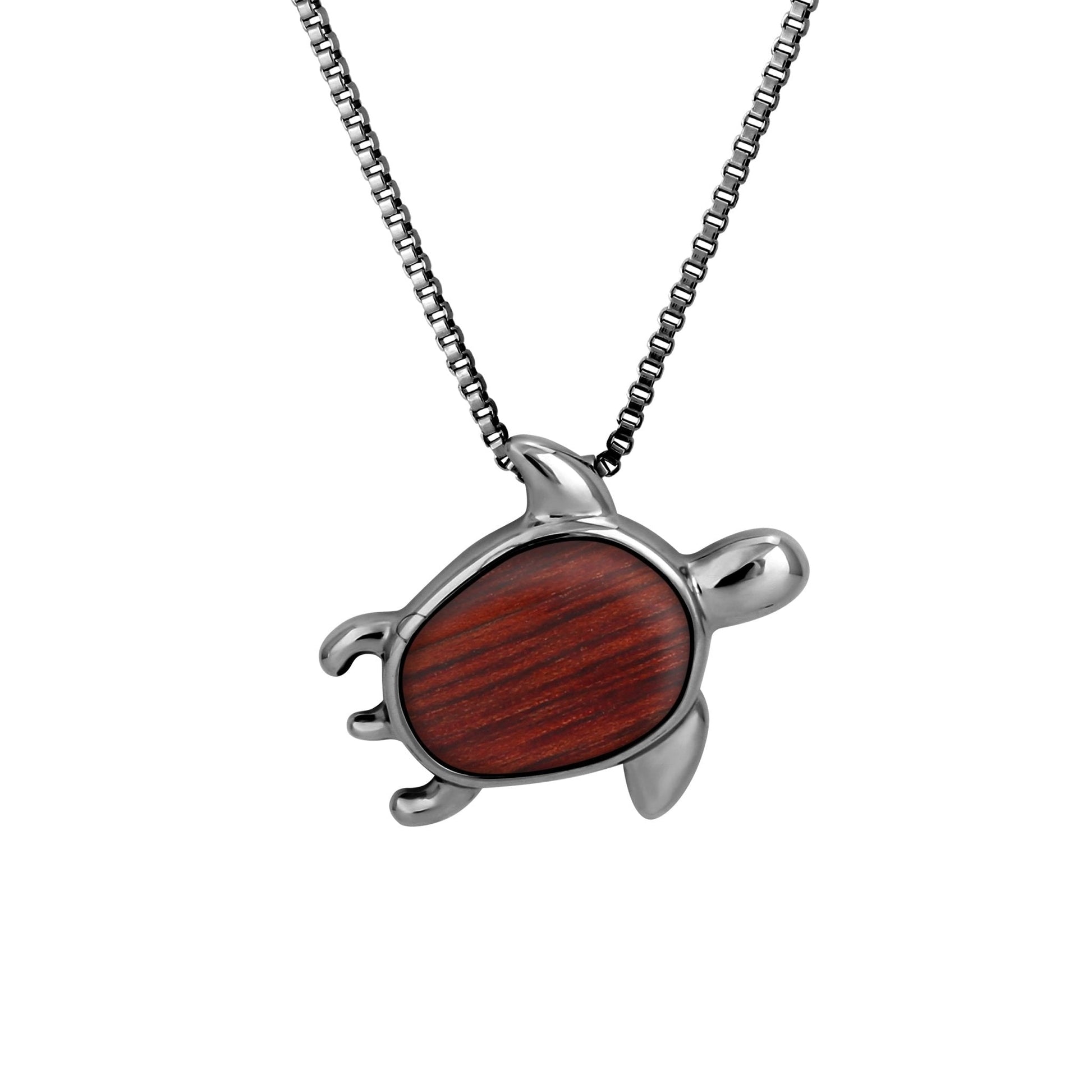 Jarrah Turtle Necklace - Gunmetal - PBNJ FASHIONS