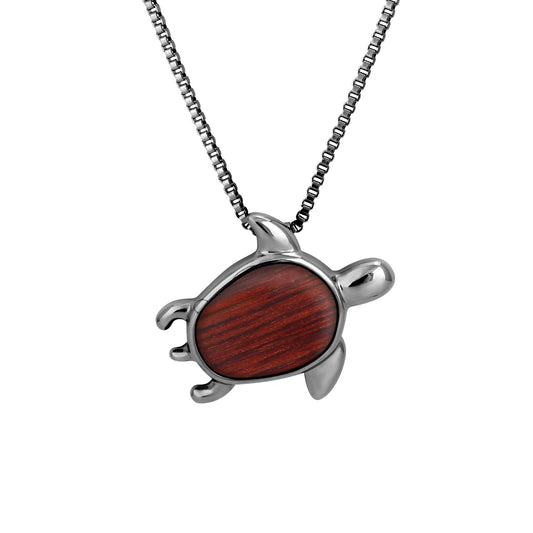 Jarrah Turtle Necklace - Gunmetal - PBNJ FASHIONS