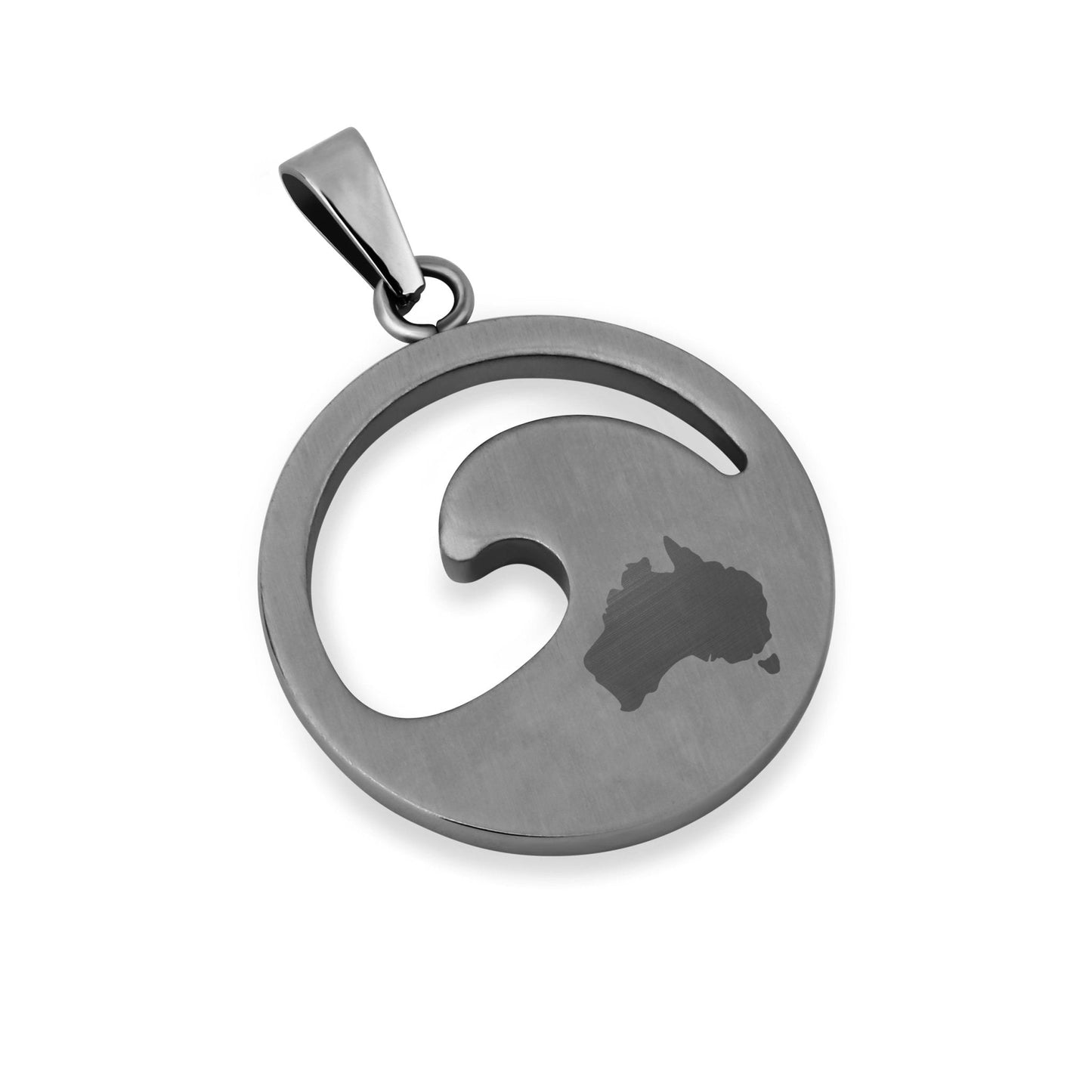 Jarrah Wave Necklace - Gunmetal