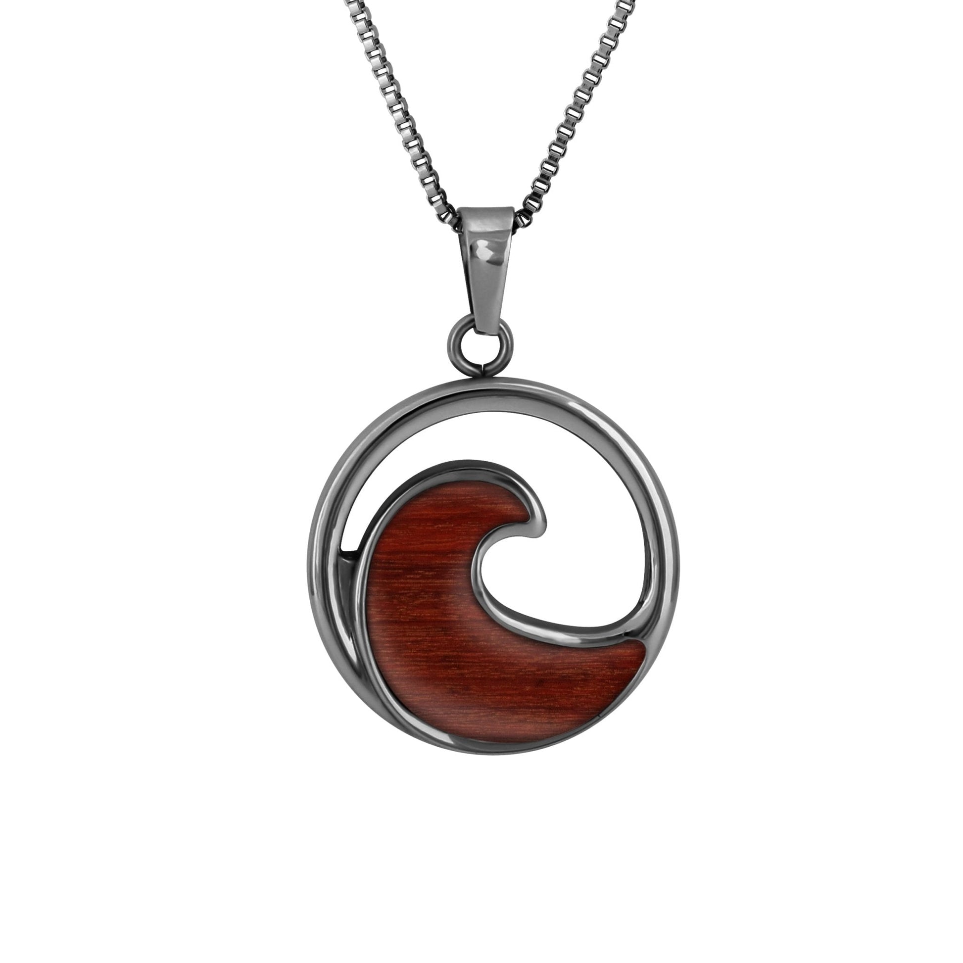 Jarrah Wave Necklace - Gunmetal - PBNJ FASHIONS