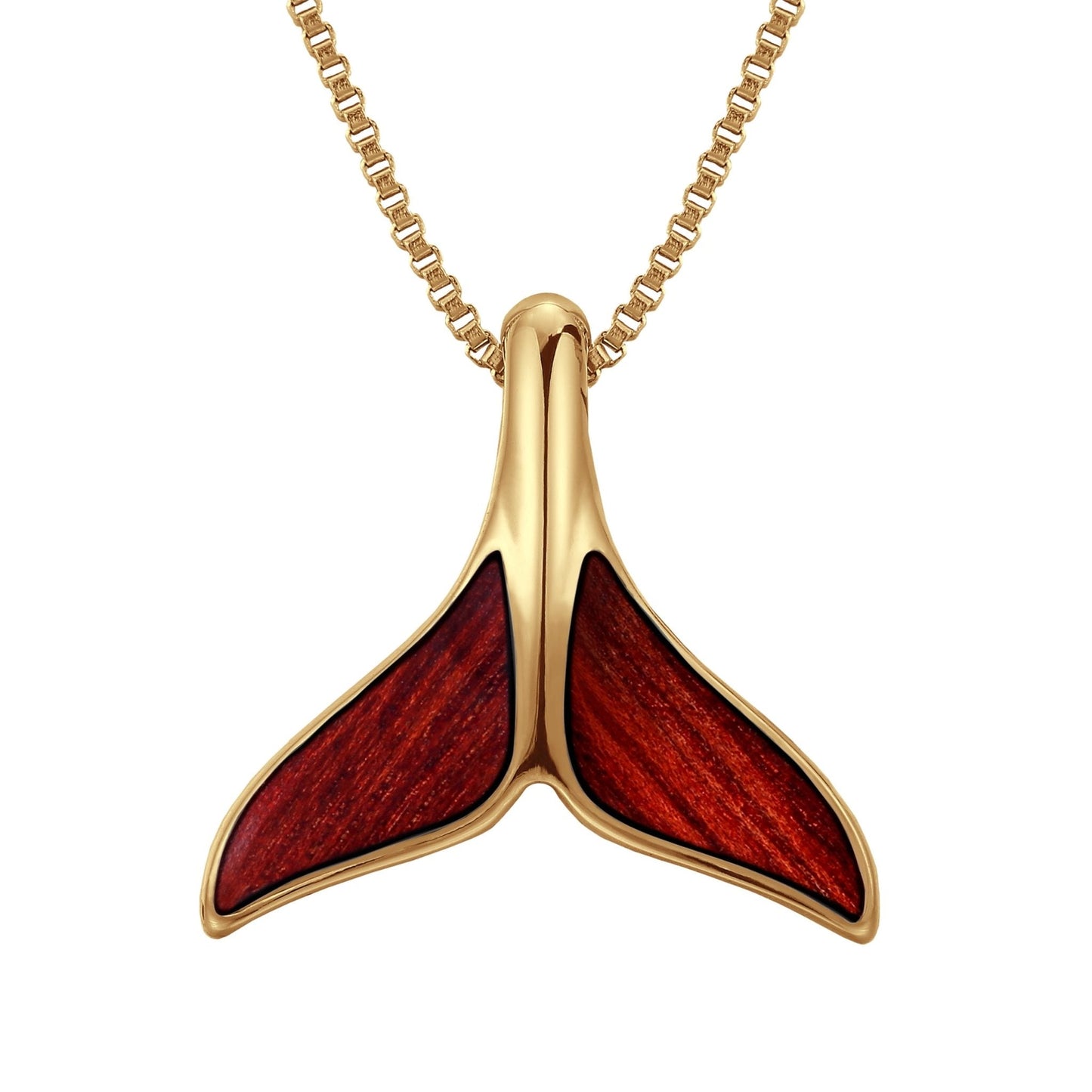 Jarrah Whale Tail Necklace - Yellow Gold - PBNJ FASHIONS