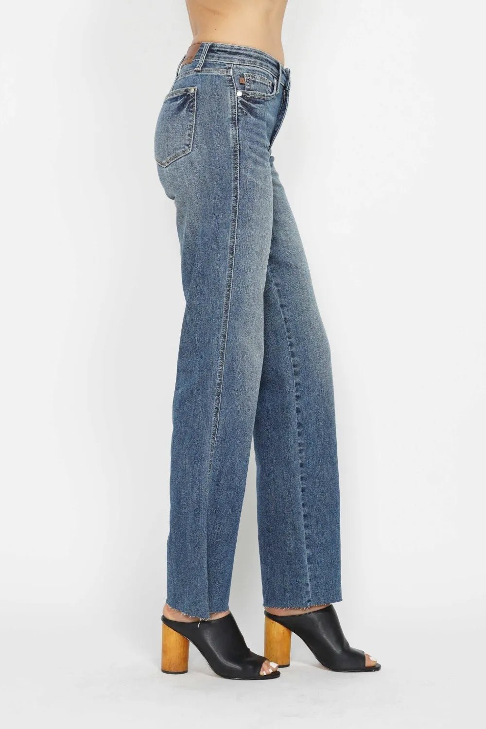 Judy Blue Full Size Tummy Control Straight Jeans - PBNJ FASHIONS