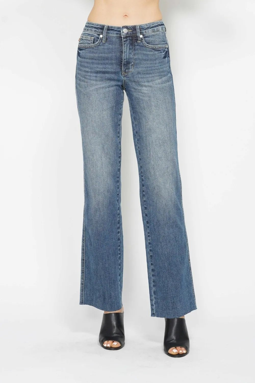 Judy Blue Full Size Tummy Control Straight Jeans - PBNJ FASHIONS