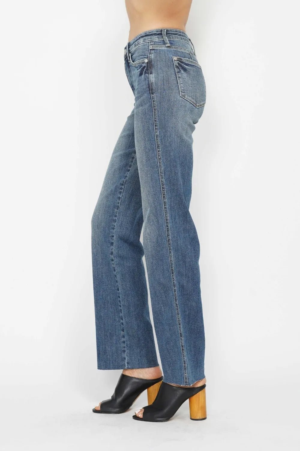 Judy Blue Full Size Tummy Control Straight Jeans - PBNJ FASHIONS